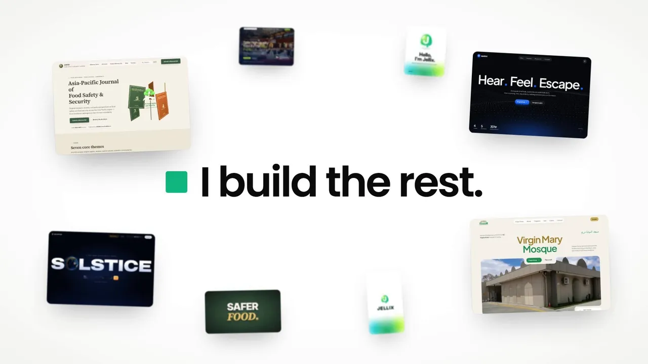 The words "the idea." on a green pill, from the opening of the Afeef Malik promo video
